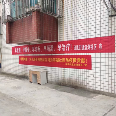 水鄉(xiāng)湖公司支援鄂州濱湖社區(qū)防疫工作